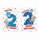 Poppyhill 12 Pack Cards C50 Kids Birthday Age 2
