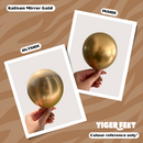 Kalisan 36" Mirror Gold Latex Balloons 2pk