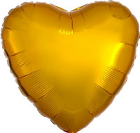 Anagram Foil Balloon Metallic Gold Heart 18"