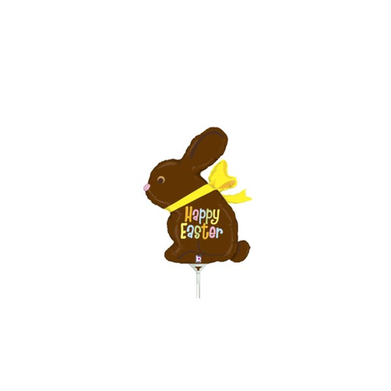 Chocolate Bunny 14" Foil Balloon