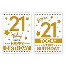 Poppyhill C50 Birthday Age 21 12pk