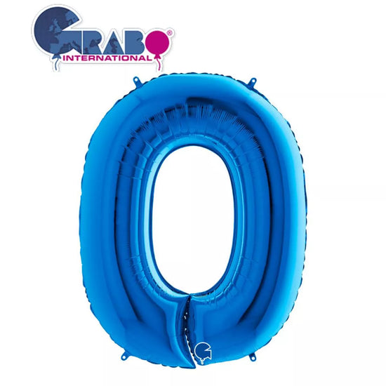 Grabo Foil Balloon Blue 40" Numbers 0 - 9