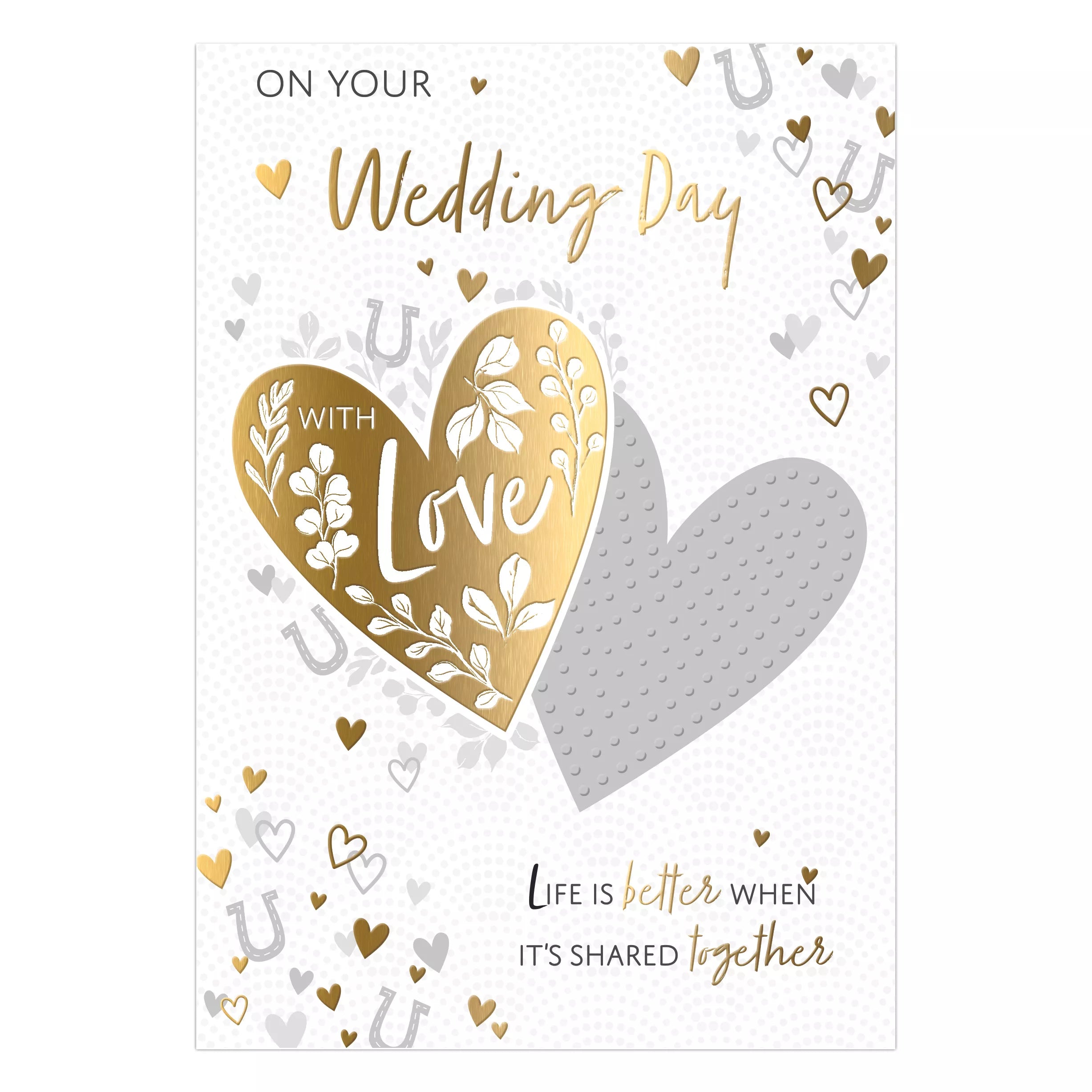 Set of six Prelude C50 wedding day cards featuring elegant designs for special wedding celebrations