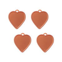 Sear 100 Pack Balloon Weight Heart Rose Gold 8g