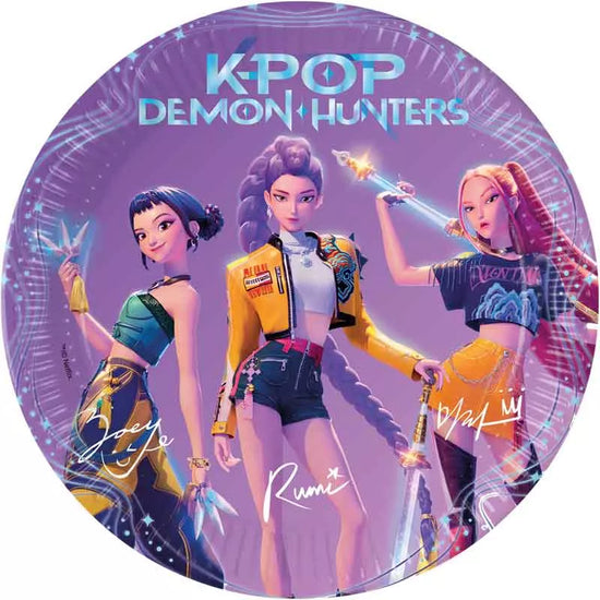 KPop Demon Hunters Paper Plates 23cm 8pk