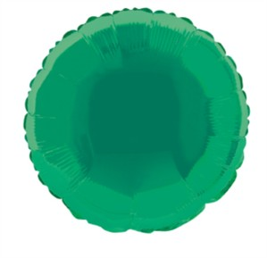 Unique Foil Balloon Green Round 18