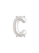Northstar Foil Balloon Silver 16" Letter C