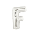 Oaktree Foil Balloon Silver 14" Letter F