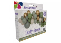 Sempertex Latex Balloon Garland Kit in leafy green with 3-meter length, ideal for decorative balloon arrangements.