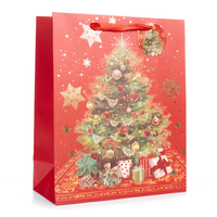 Tulip 6 Pack Gift Bags Christmas Tree Medium