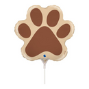 Dog Paw 14" Mini Foil Balloon
