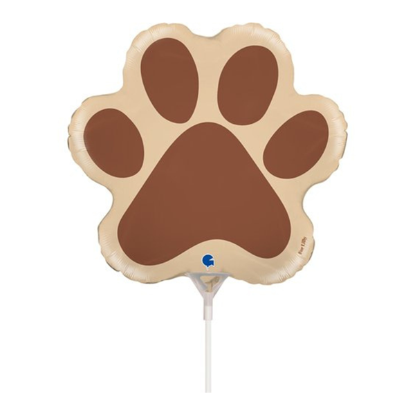 Dog Paw 14" Mini Foil Balloon