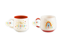 Gem Imports 2 Pack Mugs Teacher 450ml