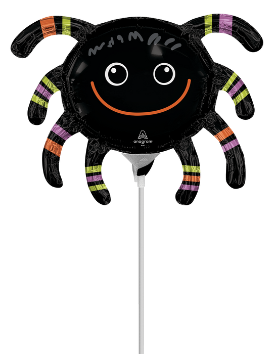 Anagram Smiley Spider 14" Air Fill Foil Balloon