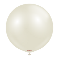Kalisan 2 Pack Latex Balloons Aura Ivory White 36