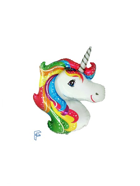 Unicorn Head 14" Mini Foil Shape Balloon