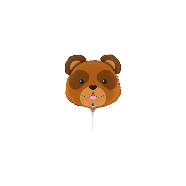 Bear Animal Head 14" Mini Shape Foil Balloon