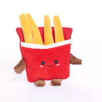 Tiger Feet soft toy shaped like French fries, plush and colorful, perfect for cuddling and playful comfort.