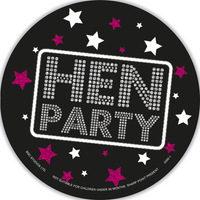 6pk Big Badges Hen Party