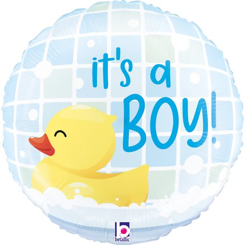 Grabo It's A Boy Duck 9" Air Fill Foil Balloon