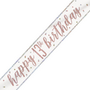 Unique Banner Rose Gold Glitz Age 13 9ft