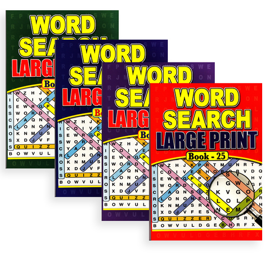 Wordsearch Book Large Print A4 12pk