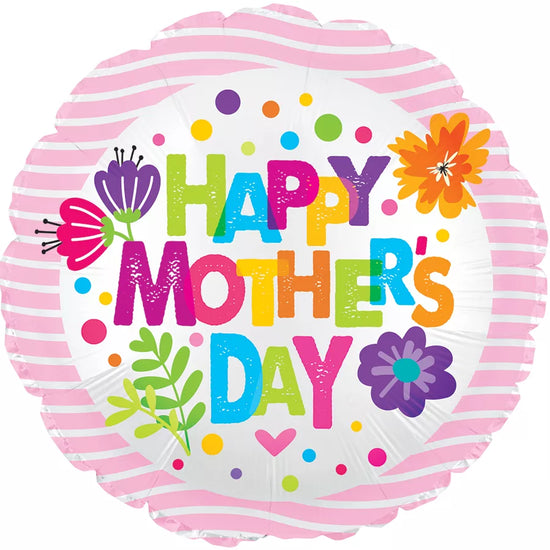 TRI Foil Balloon Mother's Day Dancing Font 17"