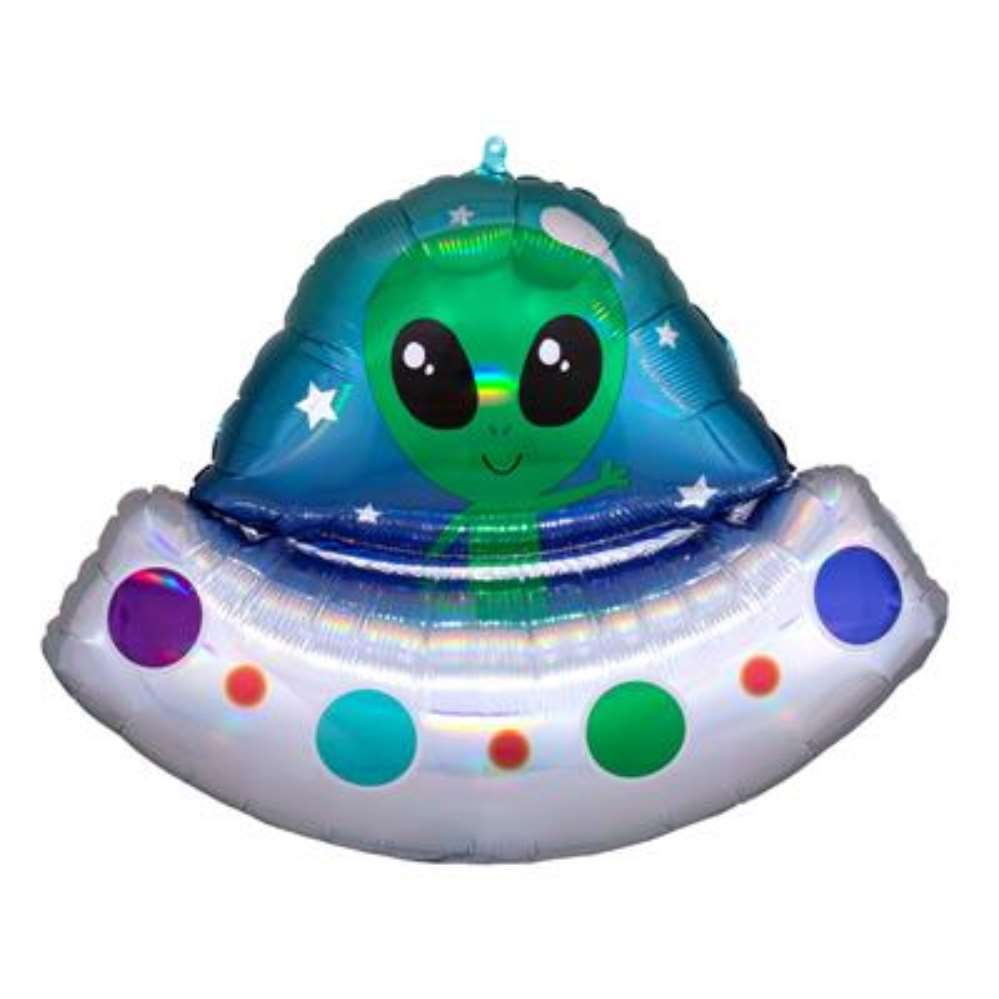 Anagram Alien Spaceship 28" Foil Balloon