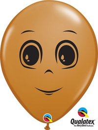 Qualatex Mocha Masculine Face 16" Latex 50pk