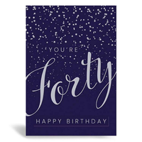 Prelude Pzazzle C50 Birthday Age 40 6pk