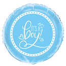 Unique It's A Boy Blue 18" Foil Balloon