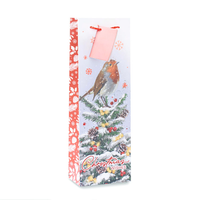 12pk Bottle Gift Bags Robin