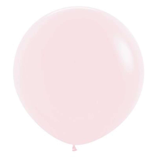 Sempertex Pastel Matte Pink 24" Latex Balloons 3pk