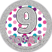 Big Badges Age 9 Female 6pk