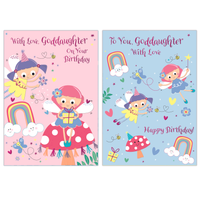 Poppyhill 12 Pack Cards C50 Birthday Goddaughter
