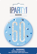 Unique Badge Blue Glitz Age 60 3