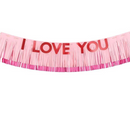 PartyDeco I Love You Fringe Banner 150cm
