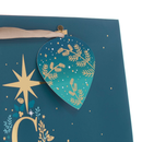 Gift Bag Christmas Tree Blue Small Portrait 12pk