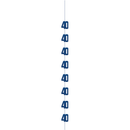 5ft Hanging D cor Age 40 Glitz Blue