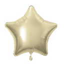 Unique Foil Balloon White Gold Star 20