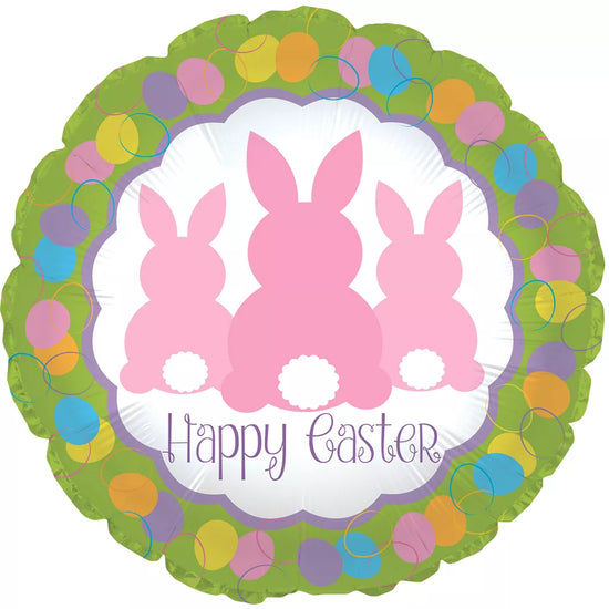 Happy Bunnies 9" Air Fill Foil Balloon (Loose)