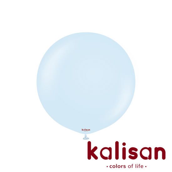 Kalisan Retro 24" Baby Blue Latex Balloons 2Pk
