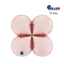 Grabo Satin Pink Round 26" Balloon Base