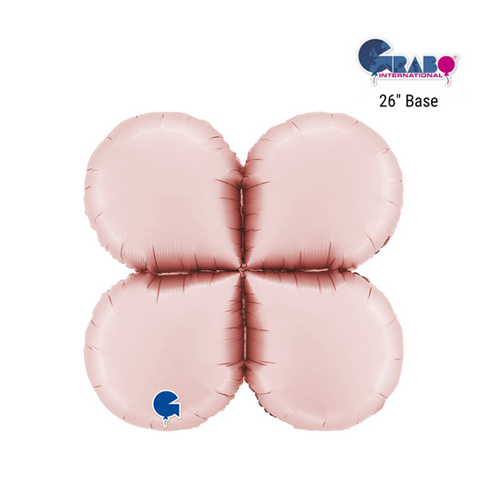 Grabo Satin Pink Round 26" Balloon Base