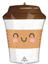 Anagram Sippy Friends Coffee 21" Foil Balloon