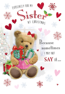 Regal 6 Pack C75 Cards Christmas Sister