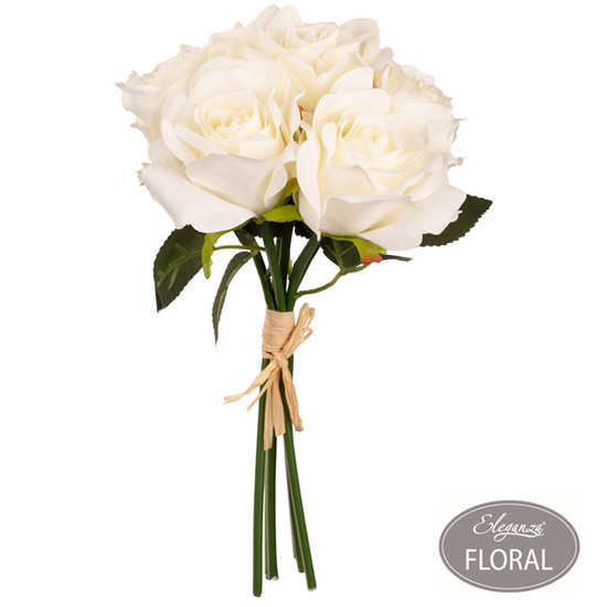 Eleganza Eugenie White Rose Bunch