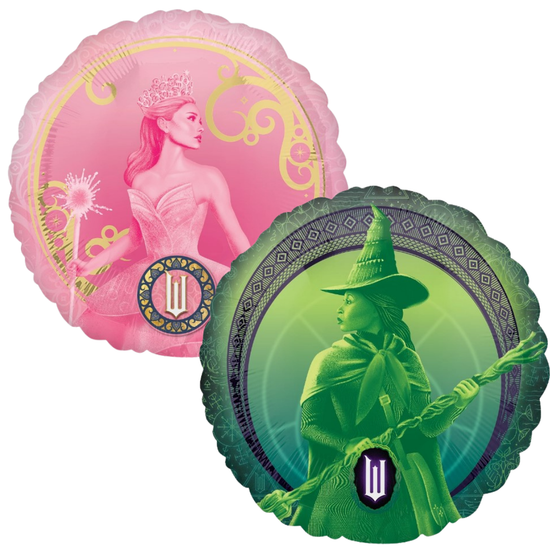 Anagram Wicked Pink/Green 18" Foil Balloon 2-Sided