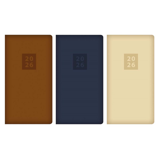 Diary Slim WTV Chino Embossed 2027 18pk
