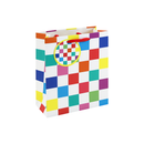 Eurowrap 6 Pack Gift Bag Neon Checkerboard Medium